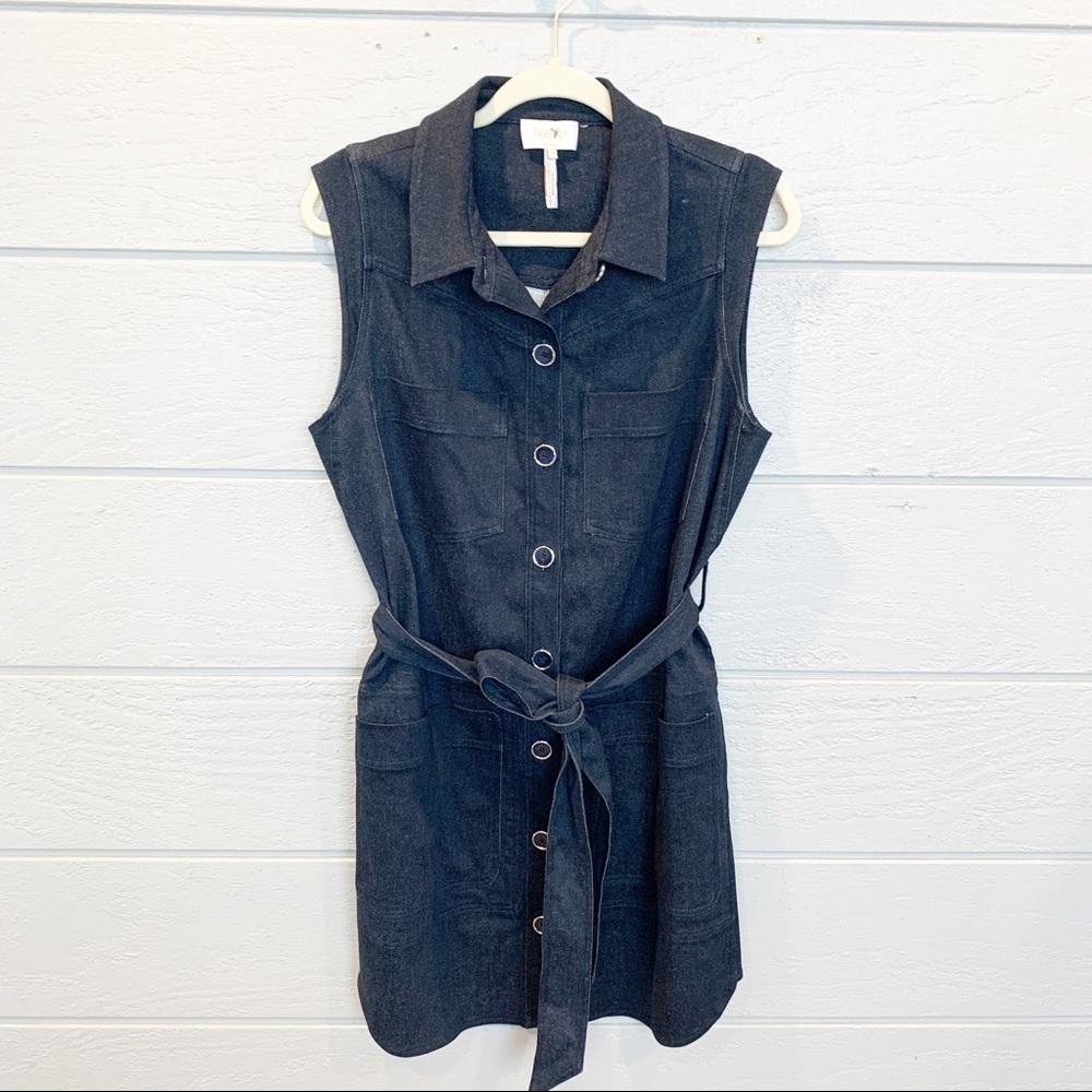 Laundry by Shelli Segal Brushed Cotton Shirt Dress